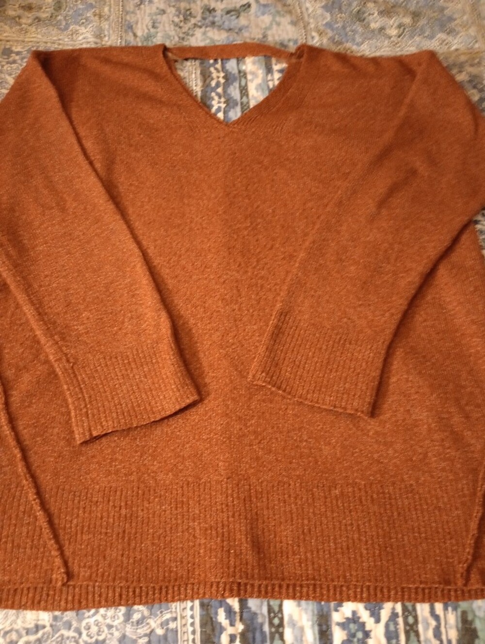 Boho Oversized Knit Sweater- Rustic Color - Picture 5 of 12